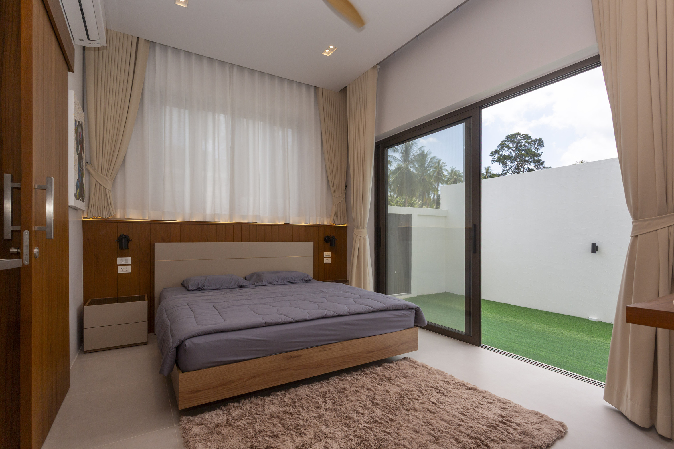 غرفة نوم في الفيلا